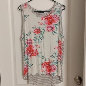 Pink Clover Floral Tank